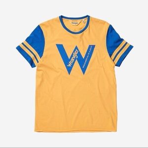 Wranglers Born Ready Blue & Yellow T-Shirt